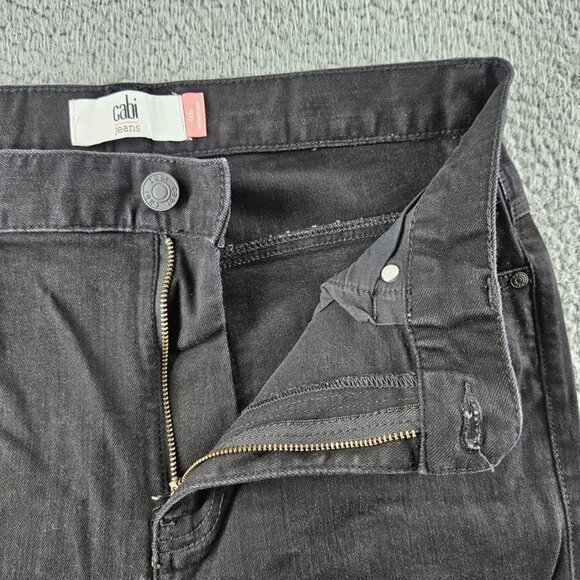 Cabi Jeans Womens 8 (32x31) Black 5th Avenue High Rise Flare Stretch - Picture 2 of 2